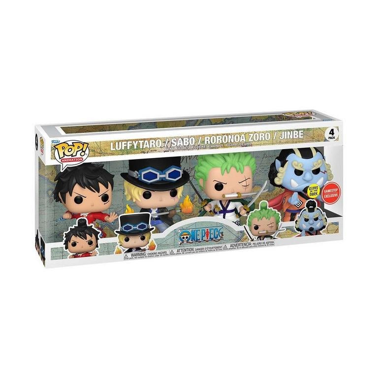 Funko Pop One Piece 4 Pack Luffytaro, Sabo, Roronoa Zoro, Jimbe