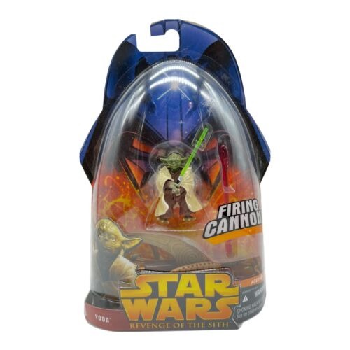 Star Wars Revenge Sith Yoda Con Cañon Figura Accion