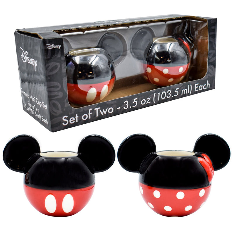 Taza Mini Expresso Disney Mickey Minnie 2 Pack