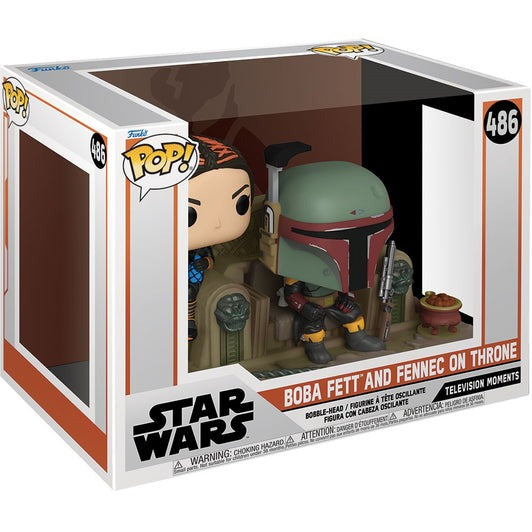 Funko Pop Moment Star Wars Boba Fett and Fennec on Throne 486