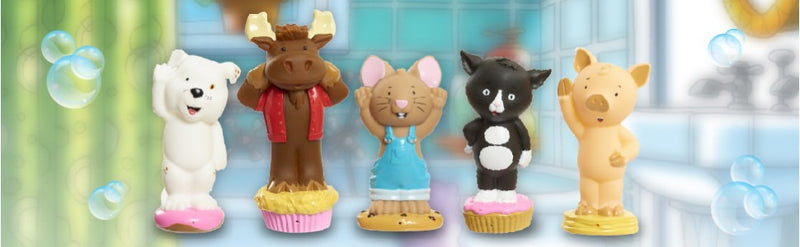 If You Give a Mouse a Cookie - Paquete de 5 animalitos para la hora del baño
