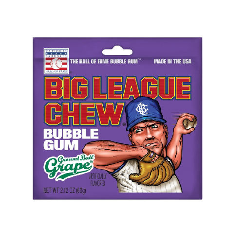 Chicle Big League Chew Grape 60g
