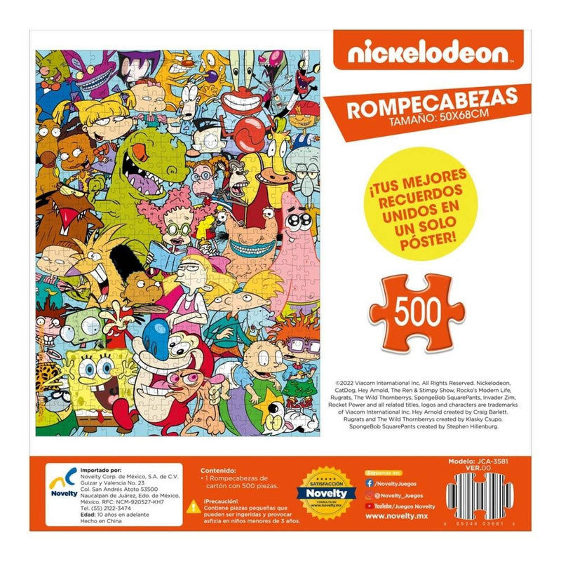 Nickelodeon Personajes Nicktoons Rompecabezas 500 Pzas