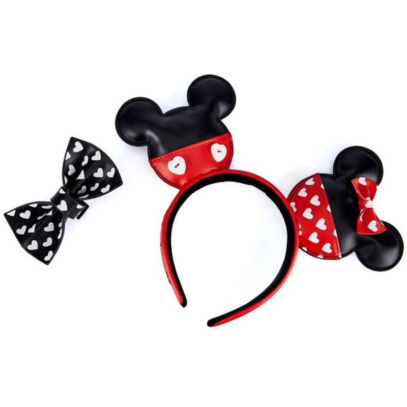 Loungefly Diadema Disney Minnie Mouse y Mickey Mouse