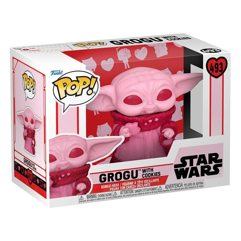 Funko Pop Valentines Star Wars The Mandalorian Grogu with Cookies 493