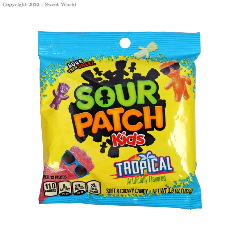 Gomitas Sour Patch Kids Sabor Tropical (102g)