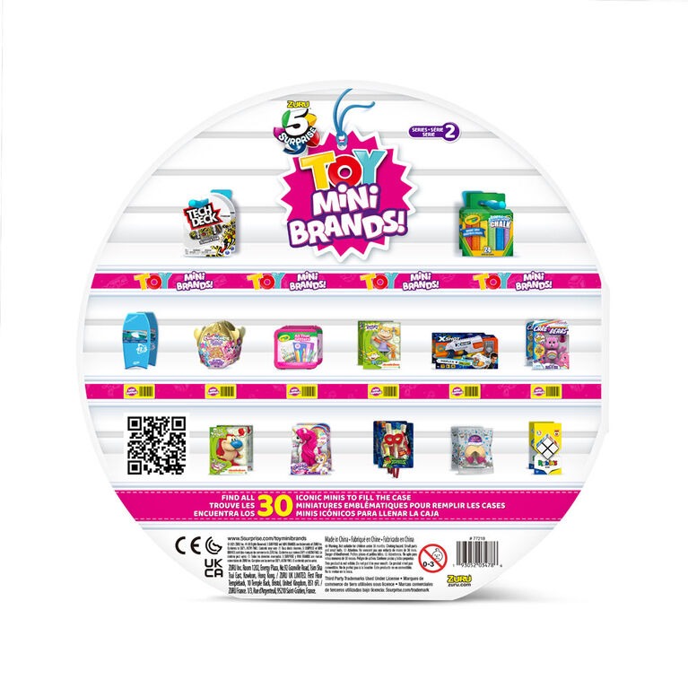 Zuru Mini Brands Toy 5 surprise Series 2 Collectors Case