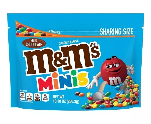 M&M Minis Milk Chocolate 266g Resellable