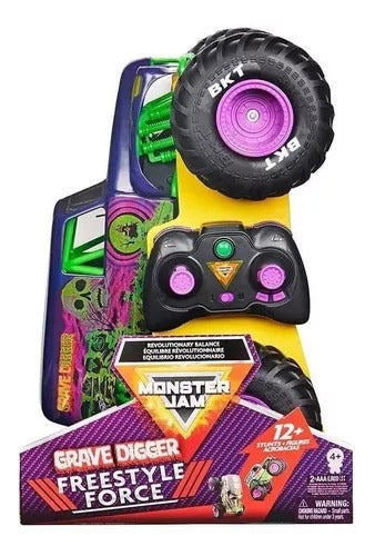 SPIN MASTER MONSTER JAM GRAVE DIGGER FREESTYLE FORCE RADIO CONTROL 1:15