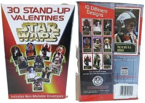 STAR WARS 30 STAND-UP VALENTINES