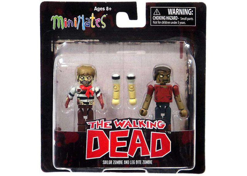 The Walking Dead MiniMates Sailor Zombie and Leg Bite Zombie