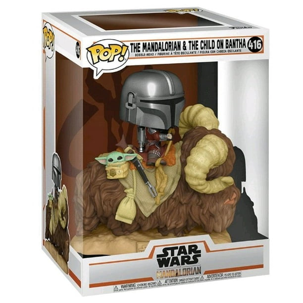 FUNKO POP DELUXE THE MANDALORIAN &amp; THE CHILD ON BANTHA 416
