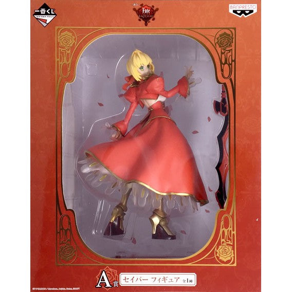 Fate Last Encore Saber Vestido en Rojo Banpresto Ichiban Kuji Figure