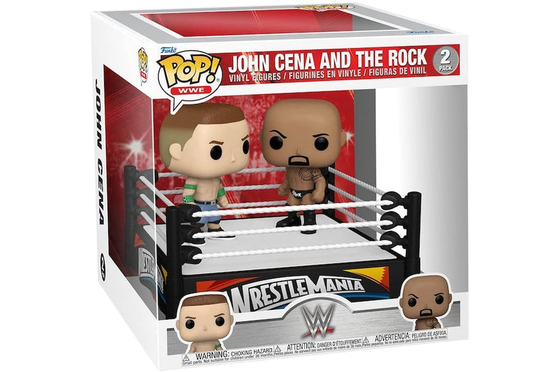 Funko Pop WWE John Cena and The Rock 2 Pack