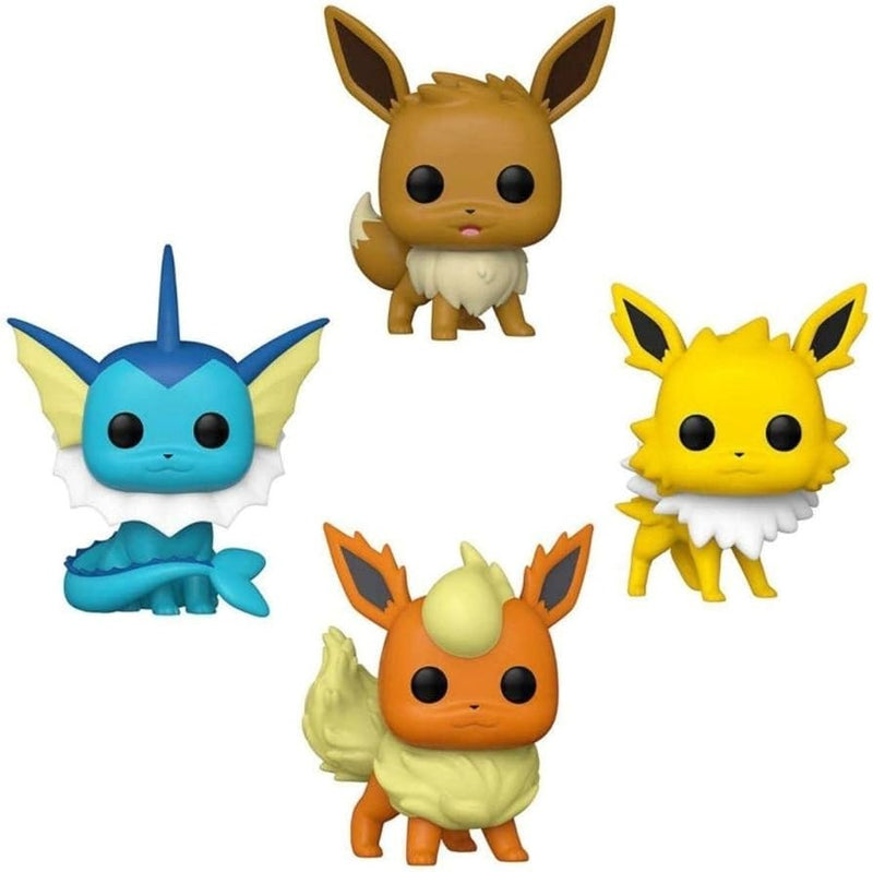 Funko POP Pokemon Eevee Vaporeon Jolteon Flareon 4 pack