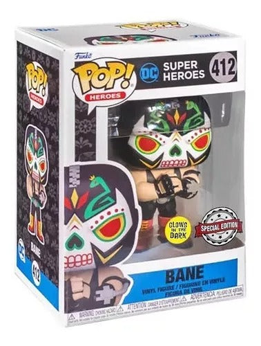 Funko Pop DC Super Heroes Dia de Muertos Bane Glows in the Dark 412