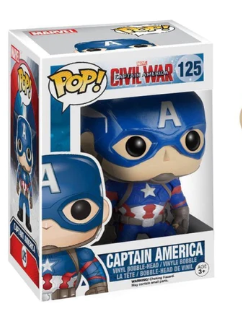 Funko Pop Marvel Capitan America Civil War Captain America 125