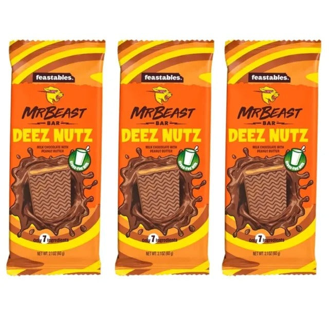 Barra de Chocolate Mr Beast Crema de Cacahuate 60g