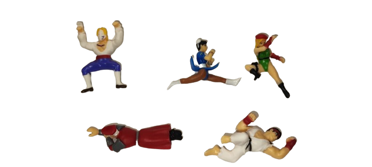 Street Fighter Gashapones Set 5 Personajes Bandai