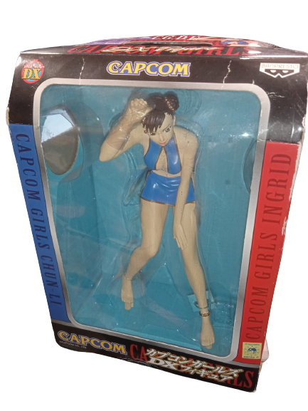 Capcom Girls DX Figure Chun li Traje de ba?o Azul