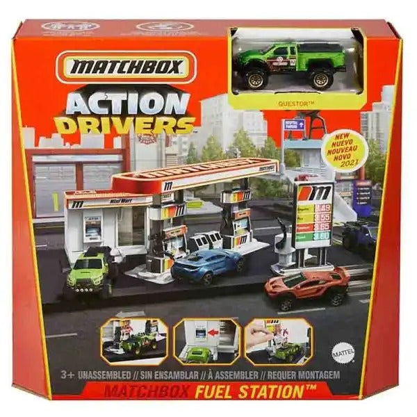 Mattel Matchbox Action Drivers Estacion de Gasolina