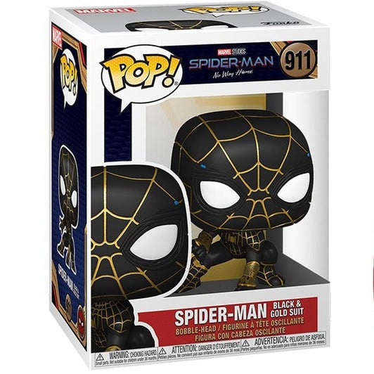 Funko Pop Spider-man No Way Home Spider-man Black & Gold Suit 911