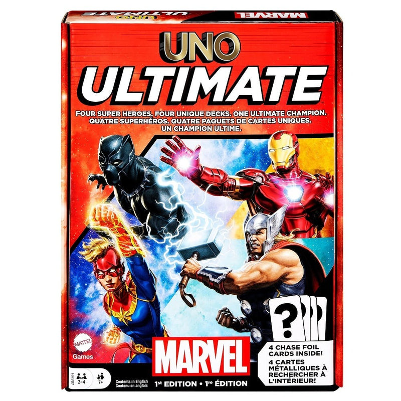 Marvel Ultimate UNO Cartas Coleccionables Metalicas Hermoso