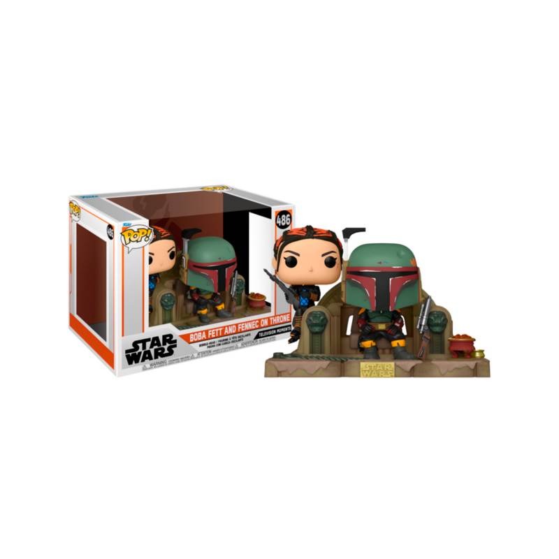 Funko Pop Moment Star Wars Boba Fett and Fennec on Throne 486