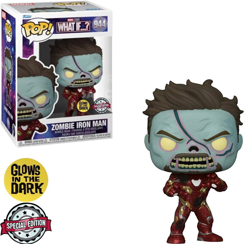 Funko Pop What If...? Zombie Iron Man Glows In The Dark 944