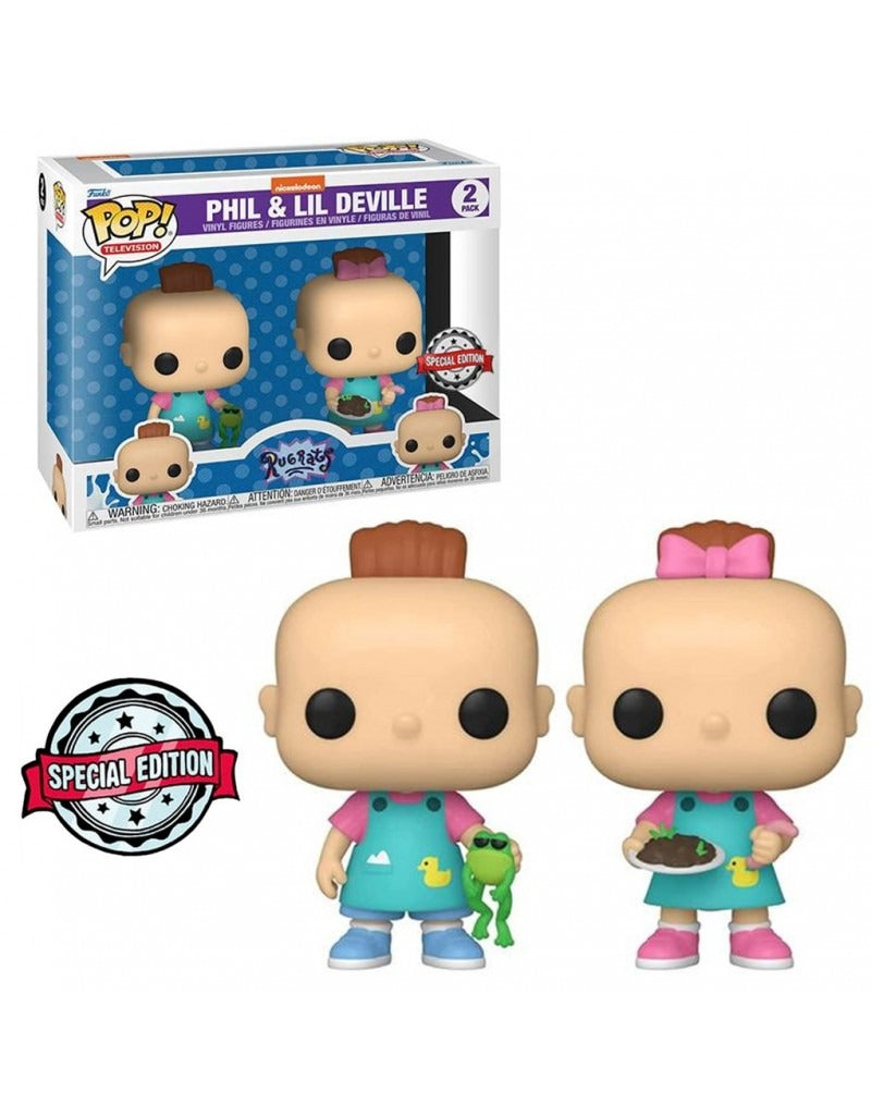 Funko Pop 2 Pack Nickelodeon Rugrats Phil &amp; Lil Deville Rugrats