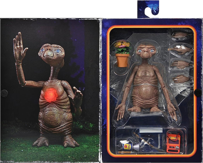 E.T. El Extraterrestre NECA Con Luz en Pecho Deluxe