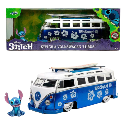 Jada Die Cast Disney Stitch & Volkswagen T1 Bus