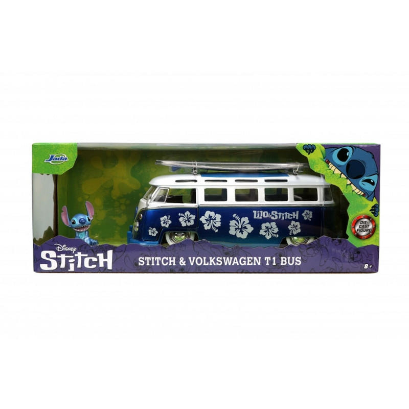 Jada Die Cast Disney Stitch & Volkswagen T1 Bus