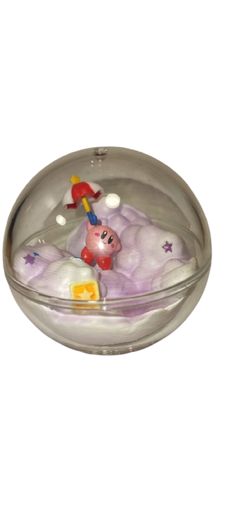 Diorama Kirby Con Sombrilla Gashapon Terrario