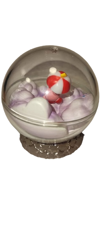 Diorama Kirby Con Sombrilla Gashapon Terrario