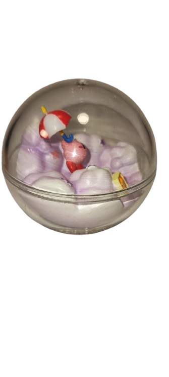 Diorama Kirby Con Sombrilla Gashapon Terrario