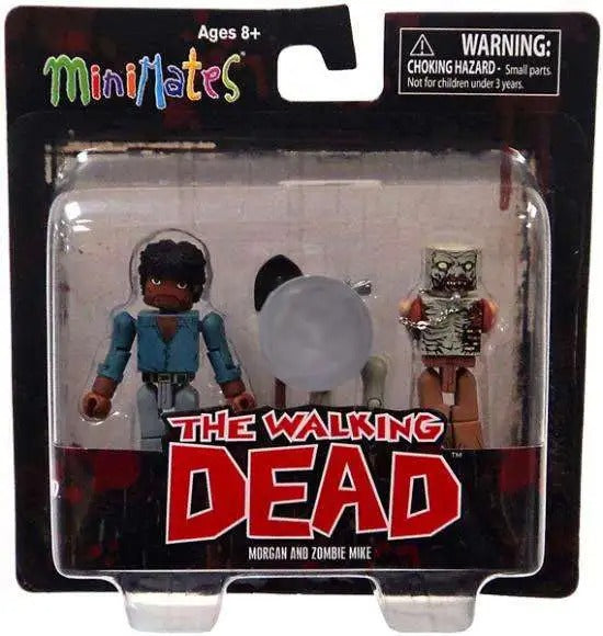 The Walking Dead MiniMates Morgan and Zombie Mike Exclusive