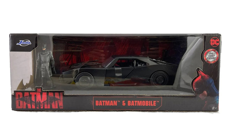 The Batman & Batmobile Con Figura 2.75 Pulgadas DC Comics Die Cast 1:24 Jada Toys