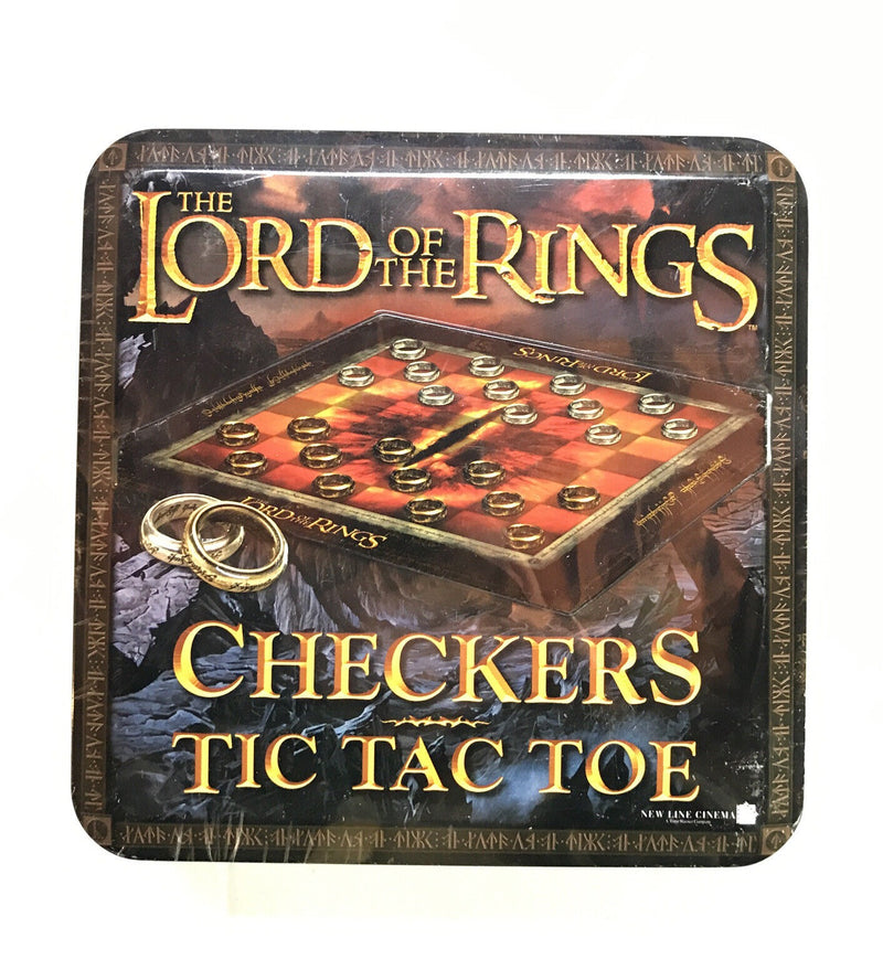 The Lord Of The Ring Checkers Tic Tac Toe