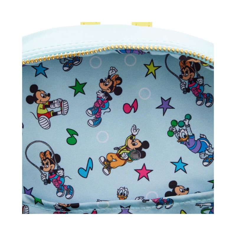 Loungefly Disney Backpack Mousercise Mickey And Friends 90s