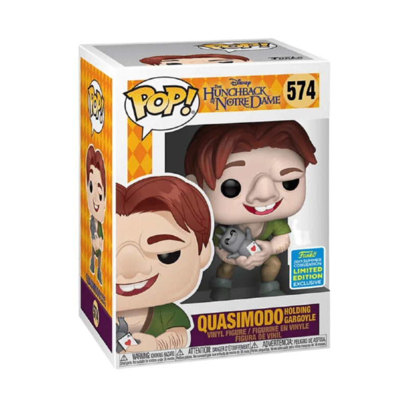 Funko Pop Disney El Jorobado de Notre Dame Quasimodo Holding Gargoyle Summer Convention 574