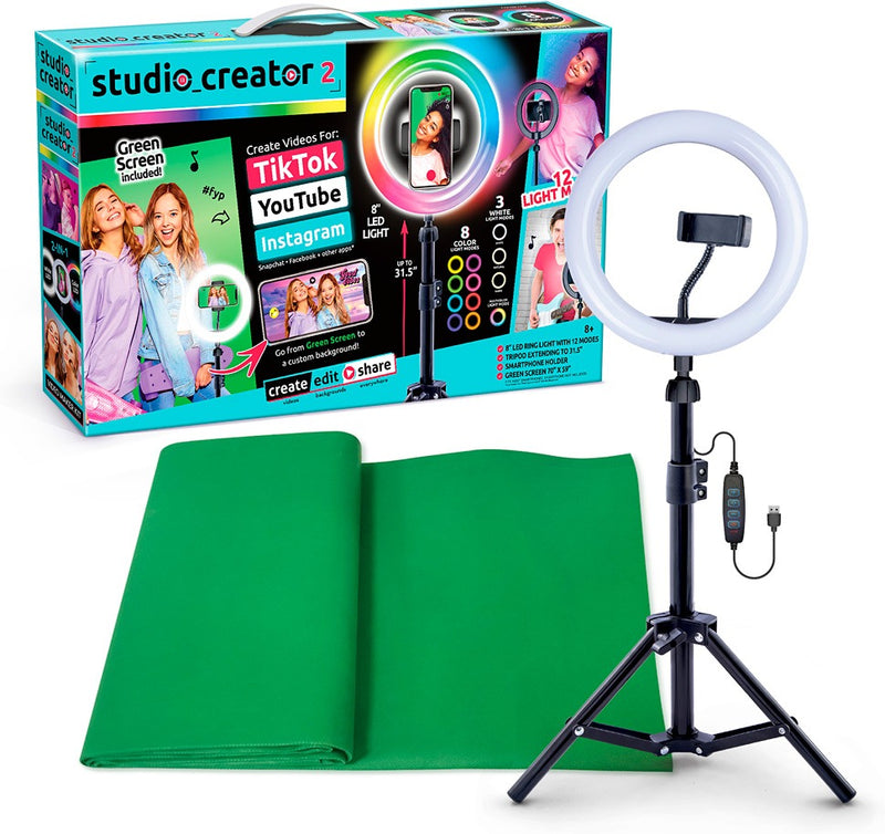 Studio Creator 2 Video Maker Kit-Anillo de luz multicolor