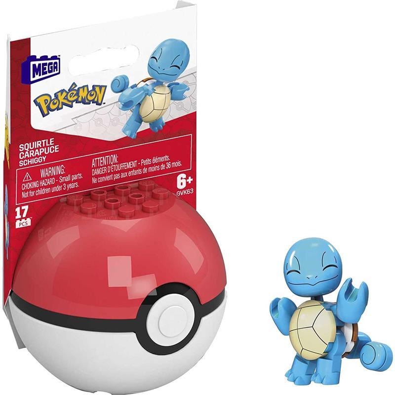 Pokemon Mega Construx Pokebola con Squirtle